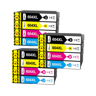Pack compatible avec EPSON 604XL, 12 cartuchos